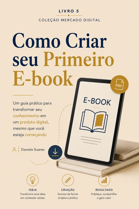 Capa do e-book Como Criar e Vender Seu Primeiro E-book.