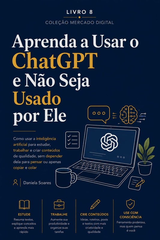 Capa do e-book Como Usar o ChatGPT e Não Ser Usado por Ele.